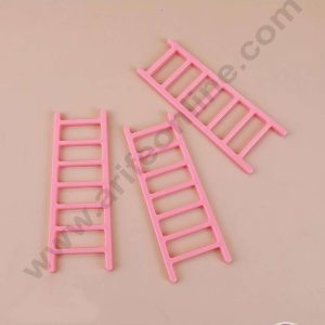 CAKE DECOR™ 10 Pieces Pink Plastic Ladder Toys Cake Toppers (SB-T-CJ022-Pink)