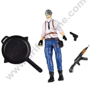 CAKE DECORβ’ PUBG Male Player With Weapons Cake Toy Topper - 1 Piece