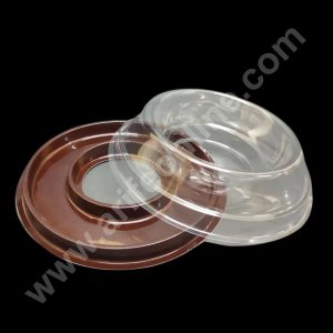 CAKE DECOR™ Brown Modak Ring Box | Hamper box | PVC Box - 1 Piece