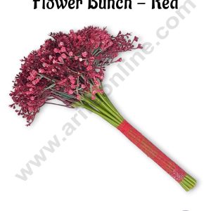 Cake Decor™ Gypsies Artificial Flower For Cake Decoration – Red( 1 Bunch )