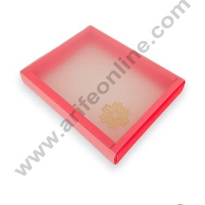 CAKE DECOR™ 12 Cavity Chocolate Box with Sliding Cover & Cavity ( 10 Piece Pack ) - Red