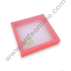 CAKE DECOR™ 9 Cavity Chocolate Box with Sliding Cover & Cavity ( 10 Piece Pack ) - Red