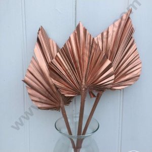 CAKE DECORβ’ Natural Palm Spear Leaf For Cake Decoration - Rose-Gold ( 1 pc pack )