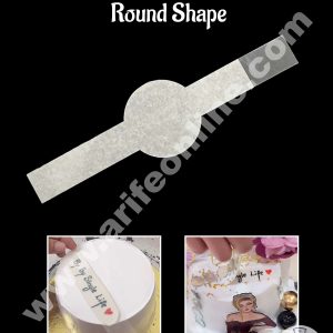 CAKE DECORβ’ Transparent Round Shape Pull Up Clear Cake / Mousse Strips - (5 pcs Pack)