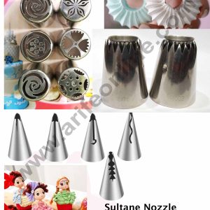Sultane Nozzles, Russian Nozzles (6pcs) and Frill Nozzles (5pcs)Combo