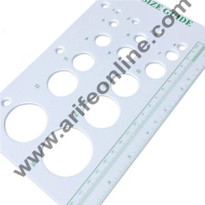 Cake Decor Plastic Fondant Tool Paste Size Guide Cake Decorating Gum Paste Tool