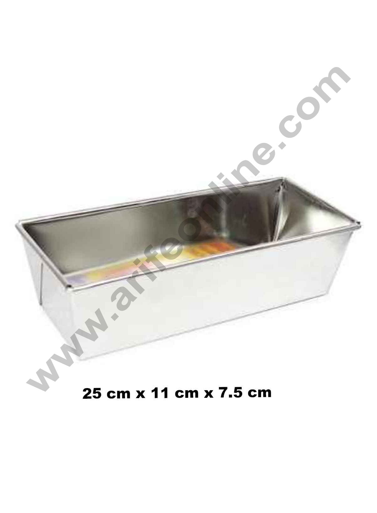 Cake Decor Aluminum Bread Loaf Big 25 cm x 11 cm x 7.5 cm