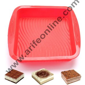 Cake Decor Silicon Bakeware Big Square Shape Cake Mould