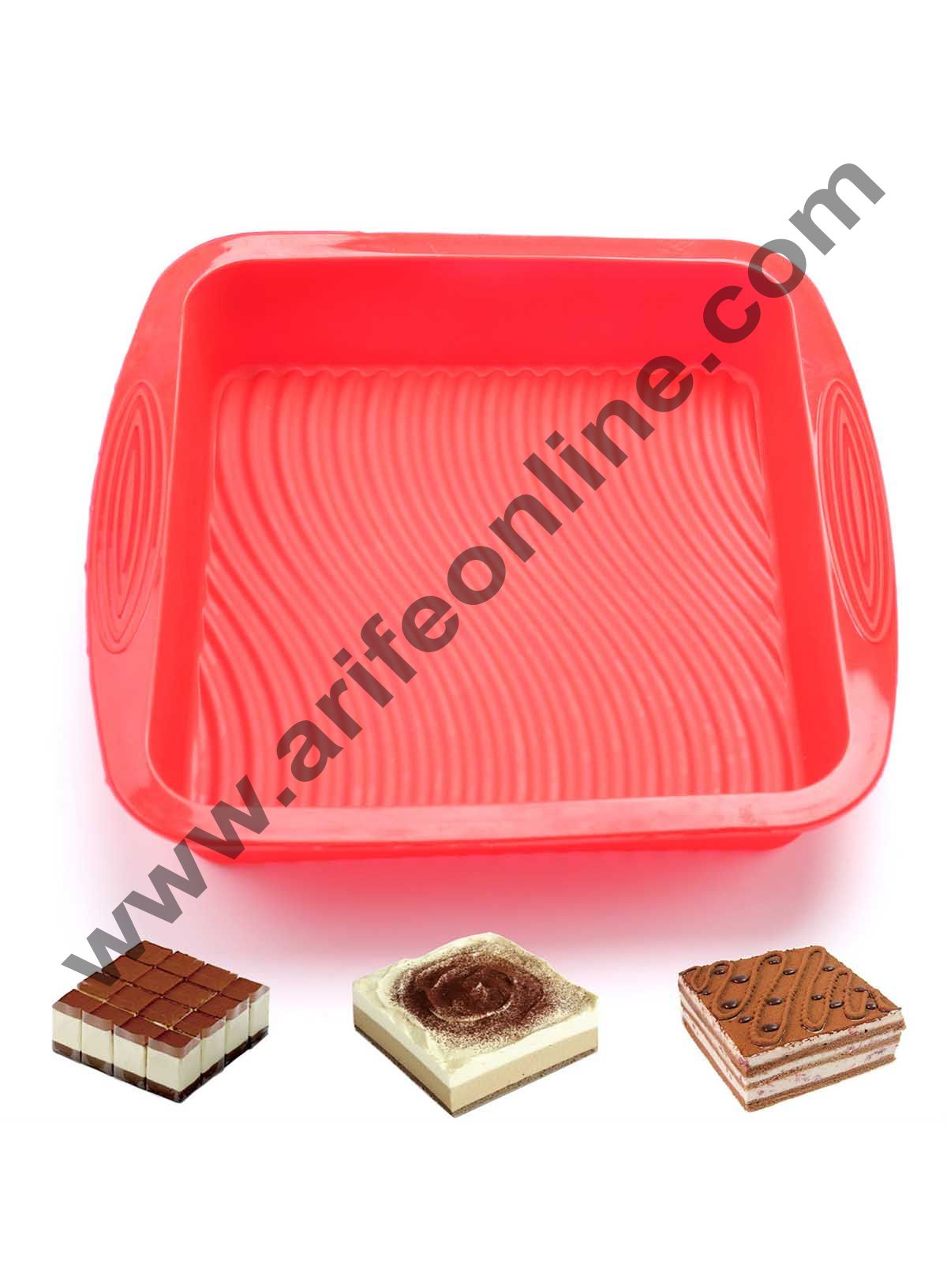 Cake Decor Silicon Bakeware Big Square Shape Cake Mould