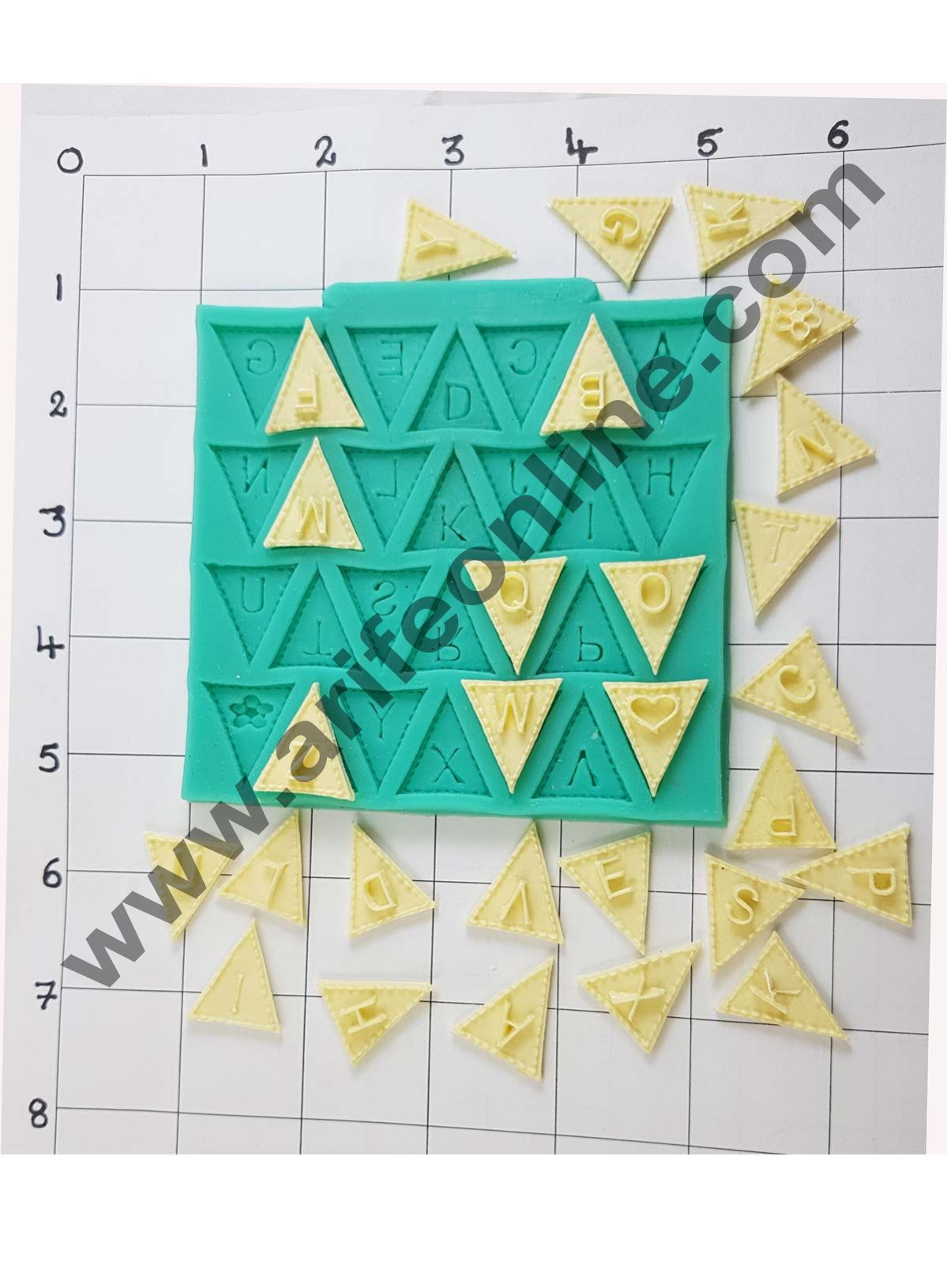 Cake Decor Silicon Big A to Z Alphabet Fondant Clay Marzipan Cake Decoration Mould