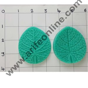 Cake Decor Silicon2Pcs Round Veiners Leaves Shape Fondant Clay Marzipan Cake Decoration Mould