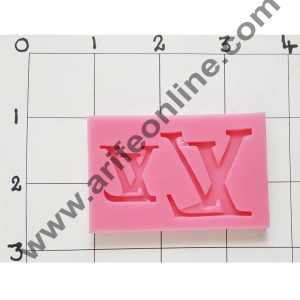 Cake Decor Silicon Louis Vuitton LV Design Fondant Clay Marzipan Cake Decoration Mould