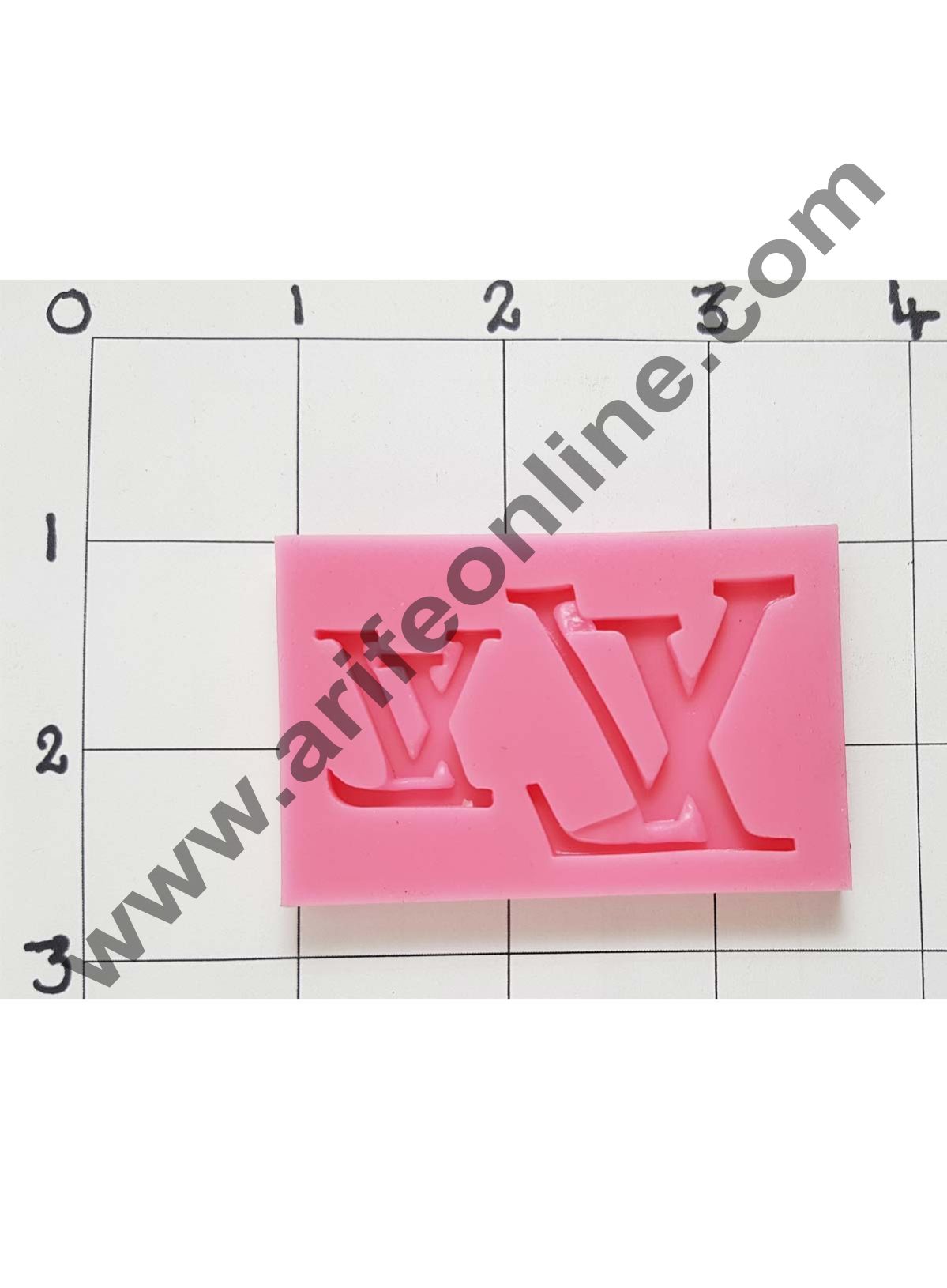 Cake Decor Silicon Louis Vuitton LV Design Fondant Clay Marzipan Cake Decoration Mould