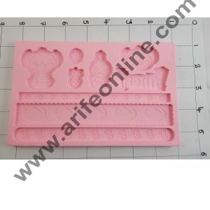 Cake Decor Silicon Cig Sight Cartoon Shape Fondant Clay Marzipan Cake Decoration Mould