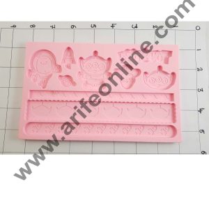 Cake Decor Silicon Toy Story Cartoon Shape Fondant Clay Marzipan Cake Decoration Mould