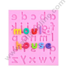 Cake Decor 26 Cavity Silicon Small Alphabet Letter Fondant Marzipan Mould