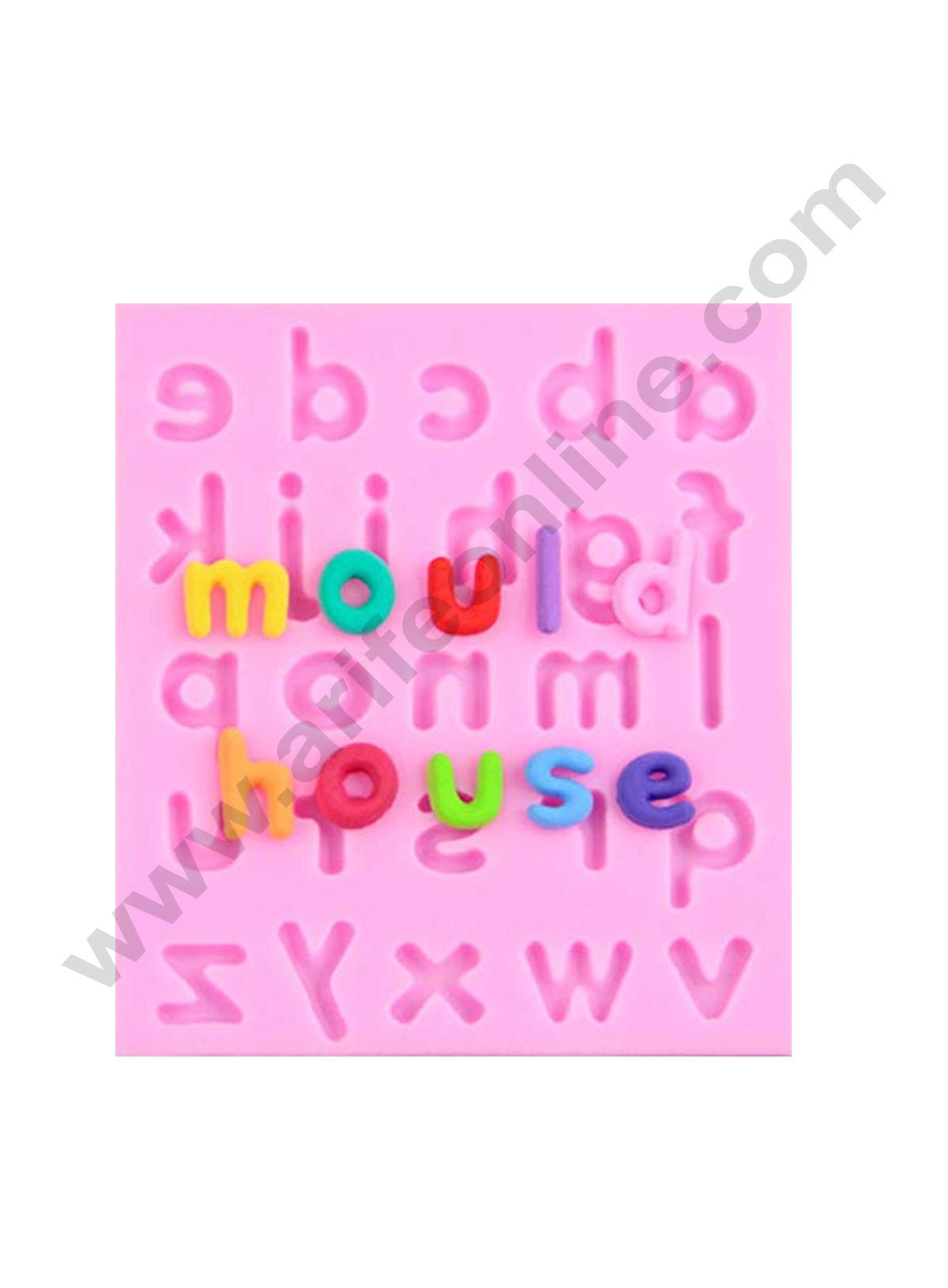 Cake Decor 26 Cavity Silicon Small Alphabet Letter Fondant Marzipan Mould