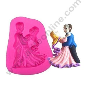 Cake Decor 1 Cavity Silicon Small Dancing Wedding Angels Couple Fondant Marzipan Mould