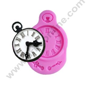 Cake Decor High Quality 1PC Clock Shape Silicone Mold for cake Decorations tools Fondant