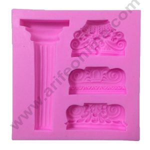 Cake Decor Silicone 3D Marble Pillar Pattern Fondant Mould