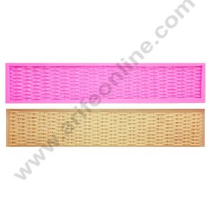 Cake Decor Silicone 1pcs Grid Texture Woven Bag Fondant Mould