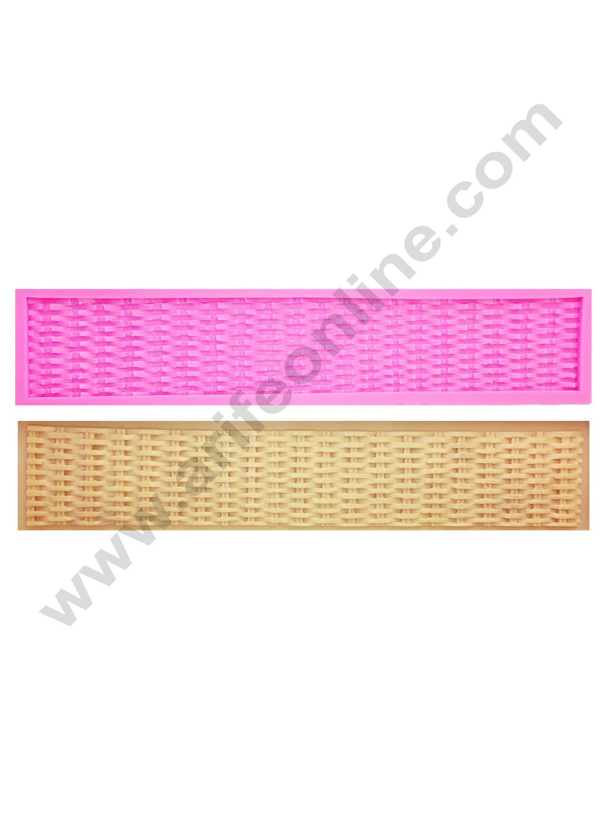 Cake Decor Silicone 1pcs Grid Texture Woven Bag Fondant Mould