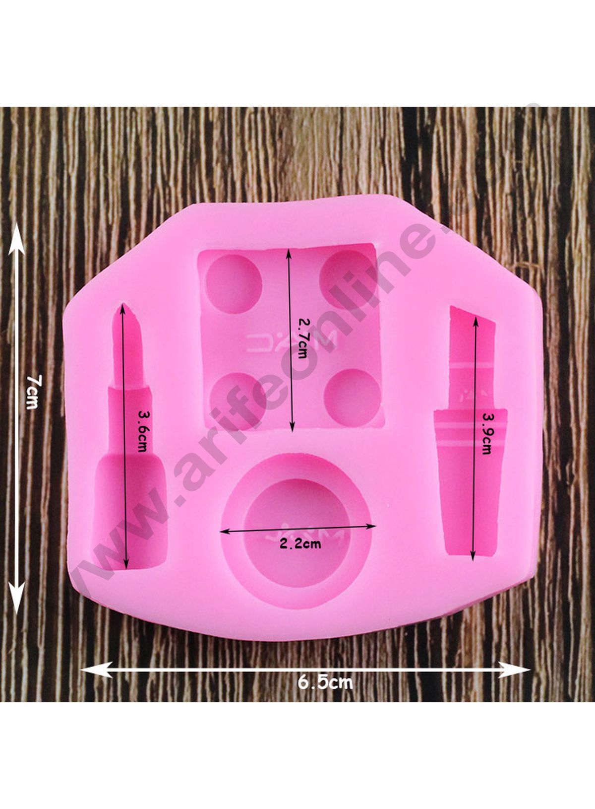 Cake Decor Silicon 4 Cavity Makeup tools lipstick nail polish Fondant Mould