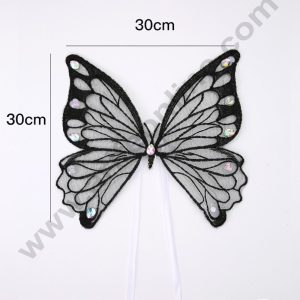 Black Butterfly with Light & PVC | PVC Decorative Wrap for Bouquets & Gift Wrapping