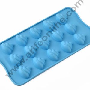 Cake Decor Silicon 15 Cavity Poop Smiley Chocolate Mould, Ice Mould, Chocolate Decorating Mould