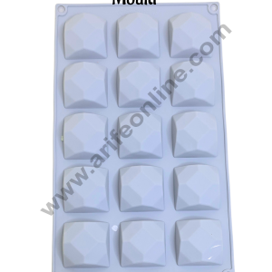 Cake Decor 15 Cavity Silicone Chocolate Mould Diamond Shape Silicon Jelly Candy Mould