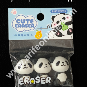 Mini Cute Baby Panda Rubber Topper | Zoo Animals Rubber Cake Toppers – Cute Animal Themed Decoration & Erasers - (3 pc set ) CAKE DECOR™