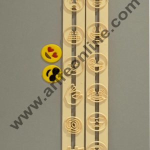 Cake Decor Cutter Set -Smiley Face Expression Icons