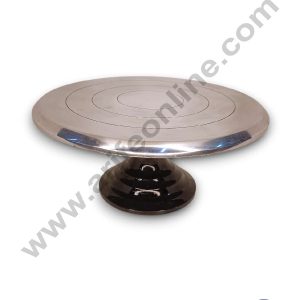 CAKE DECOR™ Rotating Cake Turntable Cake Decorating Stand with Stainless Steel Ball Bearings (12 Inch)