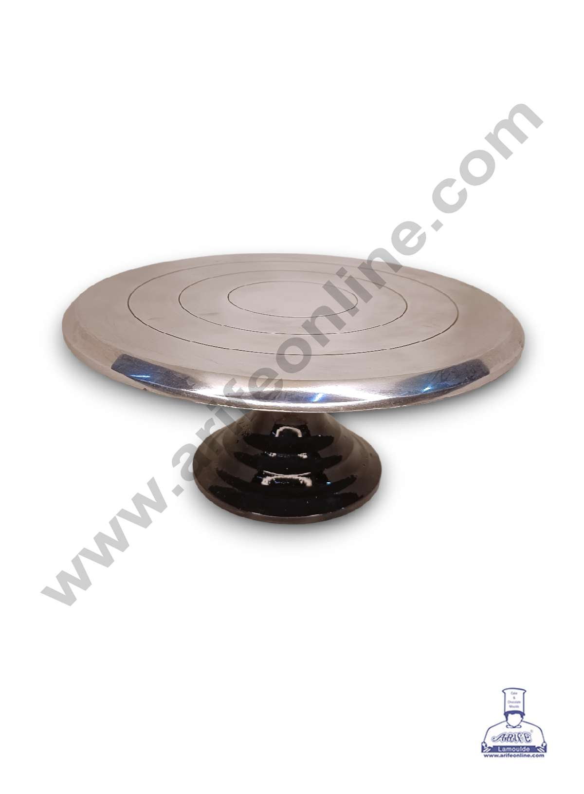 CAKE DECORβ’ Rotating Cake Turntable Cake Decorating Stand with Stainless Steel Ball Bearings (12 Inch)