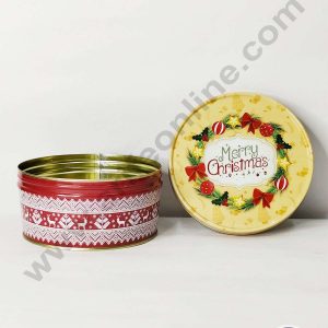 CAKE DECOR™ Dream Cake Tin Torte Cake Cookie Cake Tin Christmas Design 03 - 5.5 x 2.7 Inch
