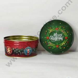CAKE DECOR™ Dream Cake Tin Torte Cake Cookie Cake Tin Christmas Design 05 - 5.5 x 2.7 Inch