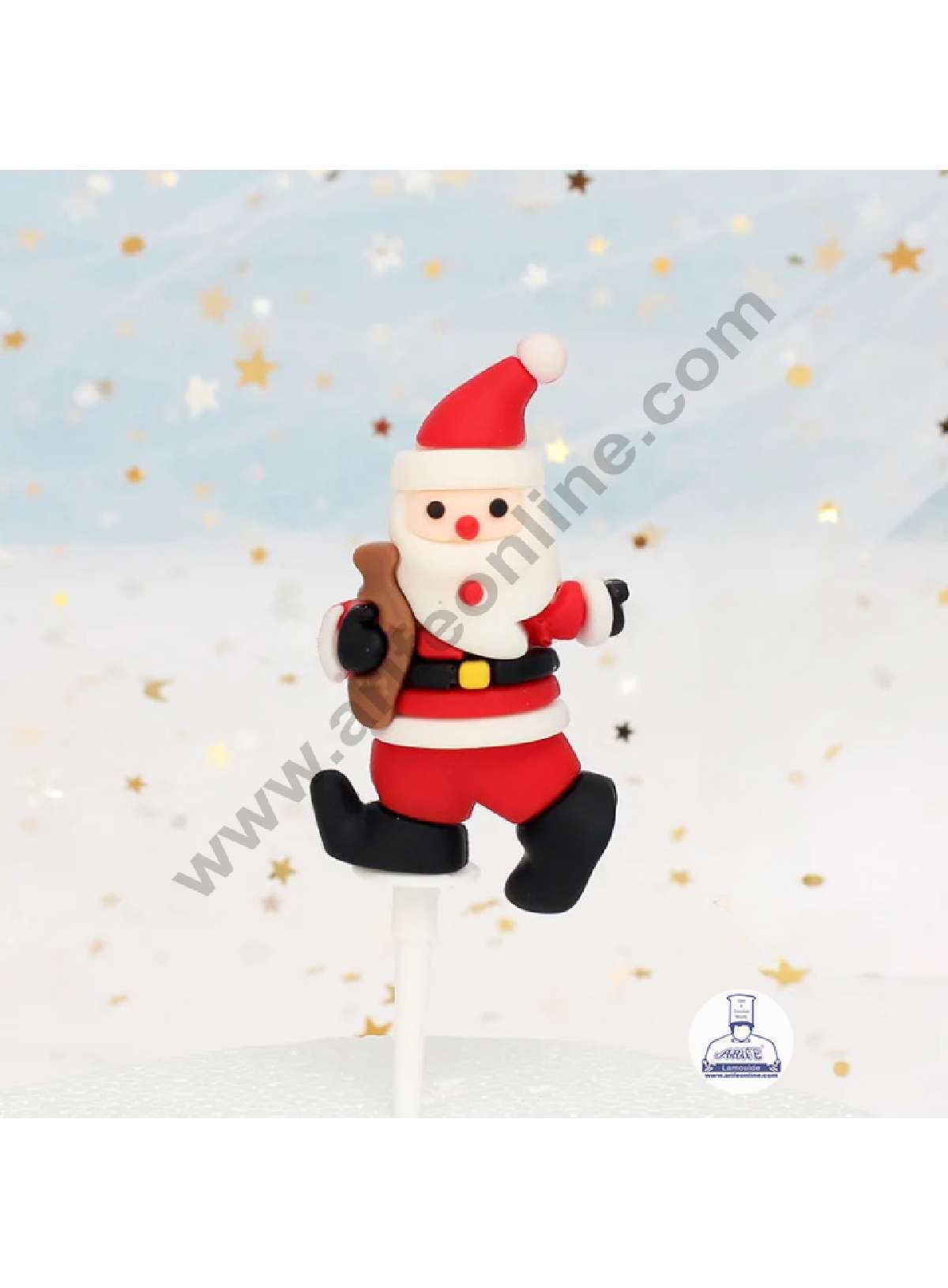CAKE DECOR™ 1 Piece Santa Claus Mini figurine Cake Toppers - Theme 01 (SBT-C-010)