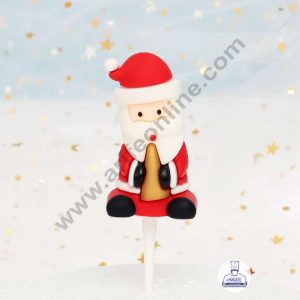 CAKE DECOR™ 1 Piece Santa Claus Mini figurine Cake Toppers - Theme 04 (SBT-C-013)