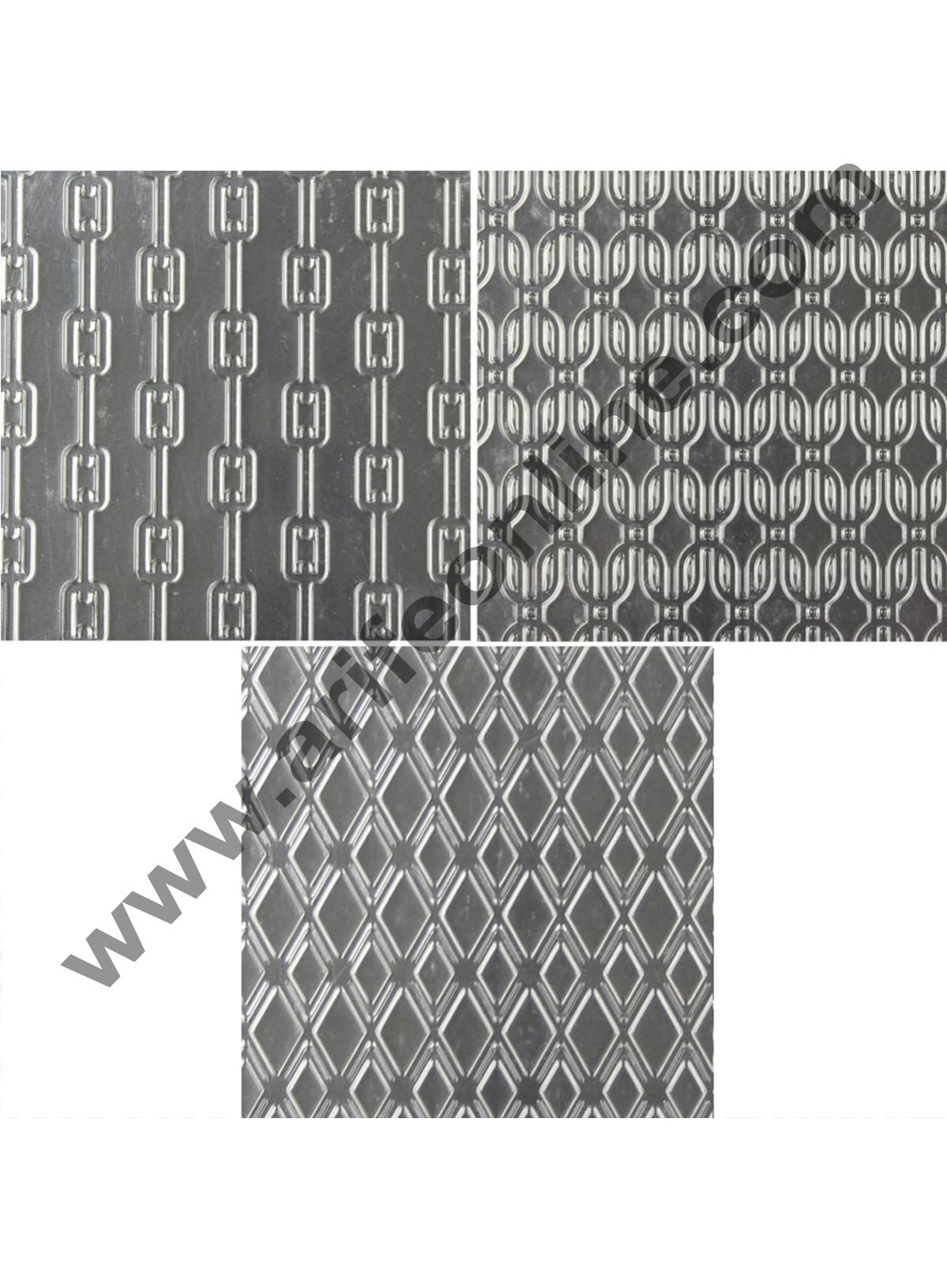 Cake Decor Linked Pattern Texture Sheet Set Of 3