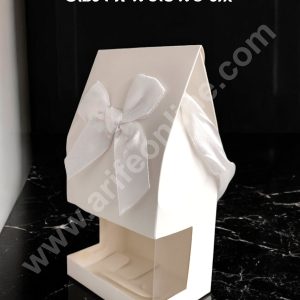 CAKE DECOR™ Goodie Bag For Hampers | Chocolate Box Hamper Box 10 Pcs Pack - White SBGB-02