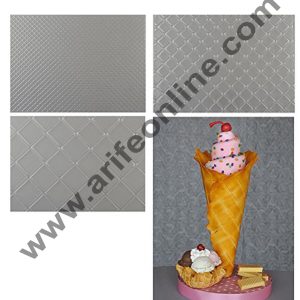 Cake Decor Waffle Pattern Texture Sheets - Set of Three Waffle Patterns Impression Mats