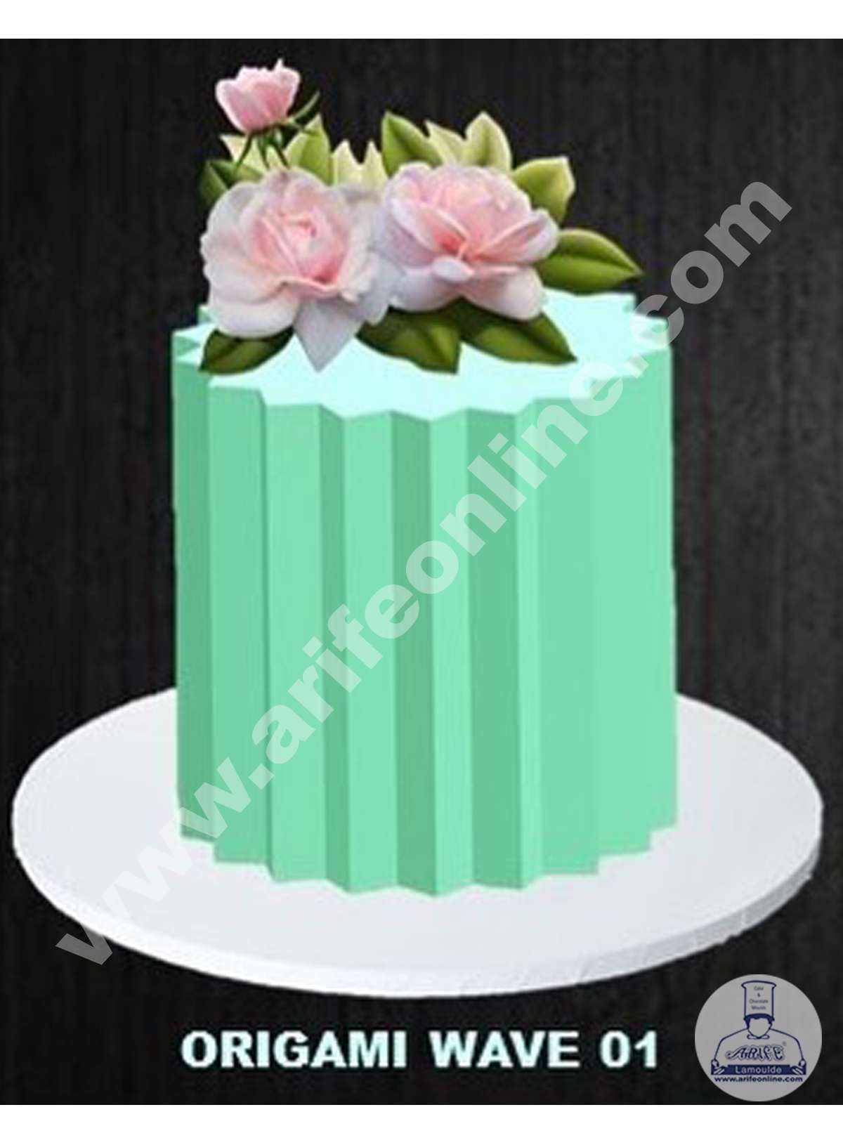 Cake Decor Silicon Origami Mould - Wave 1