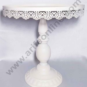 Cake Display Stands White 12 inch Height