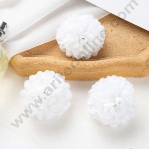 CAKE DECORβ’ Small Marigold Artificial Flower For Cake Decoration β White( 10 pcs Pack )