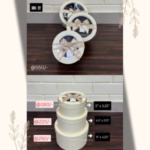 Hamper Box Round Window (5"Dia×Height 3",×6.5" Dia×Height 3.5, 8" Dia×4.25 Height")