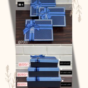Hamper Box Rectangle Without Window (6"x9"x2.5",7.5"x10"x3.25",8.25"x11.5"x3.75")
