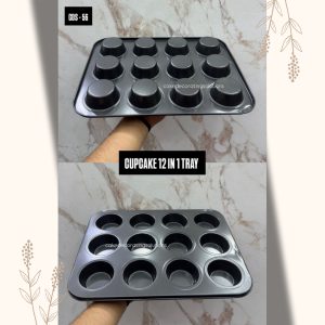 Non Stick 12 in 1 Cup Cake Tray