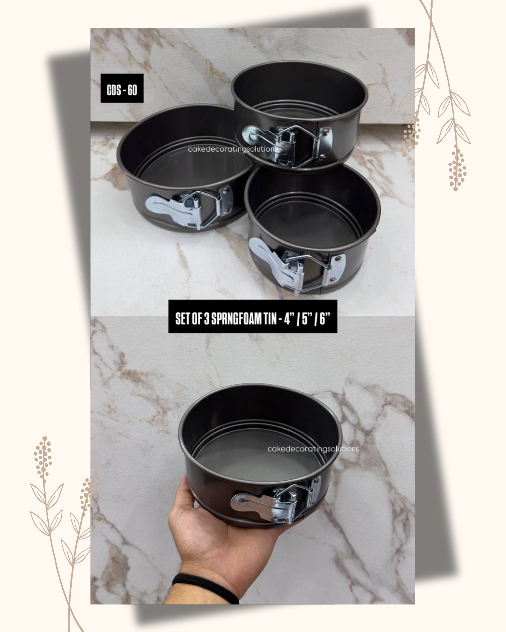 Non Stick Spring From Tin 4',5",6"