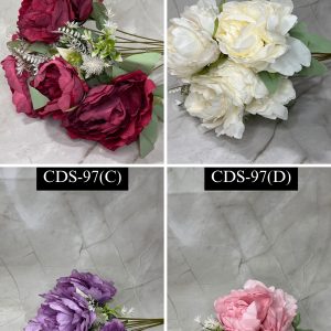 5 Pcs Mini Rose Bunch -Assorted colour