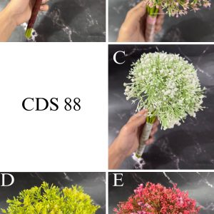 5 Pcs Rose Bunch Premium Artificial Bouquet Flowers-Assorted colour